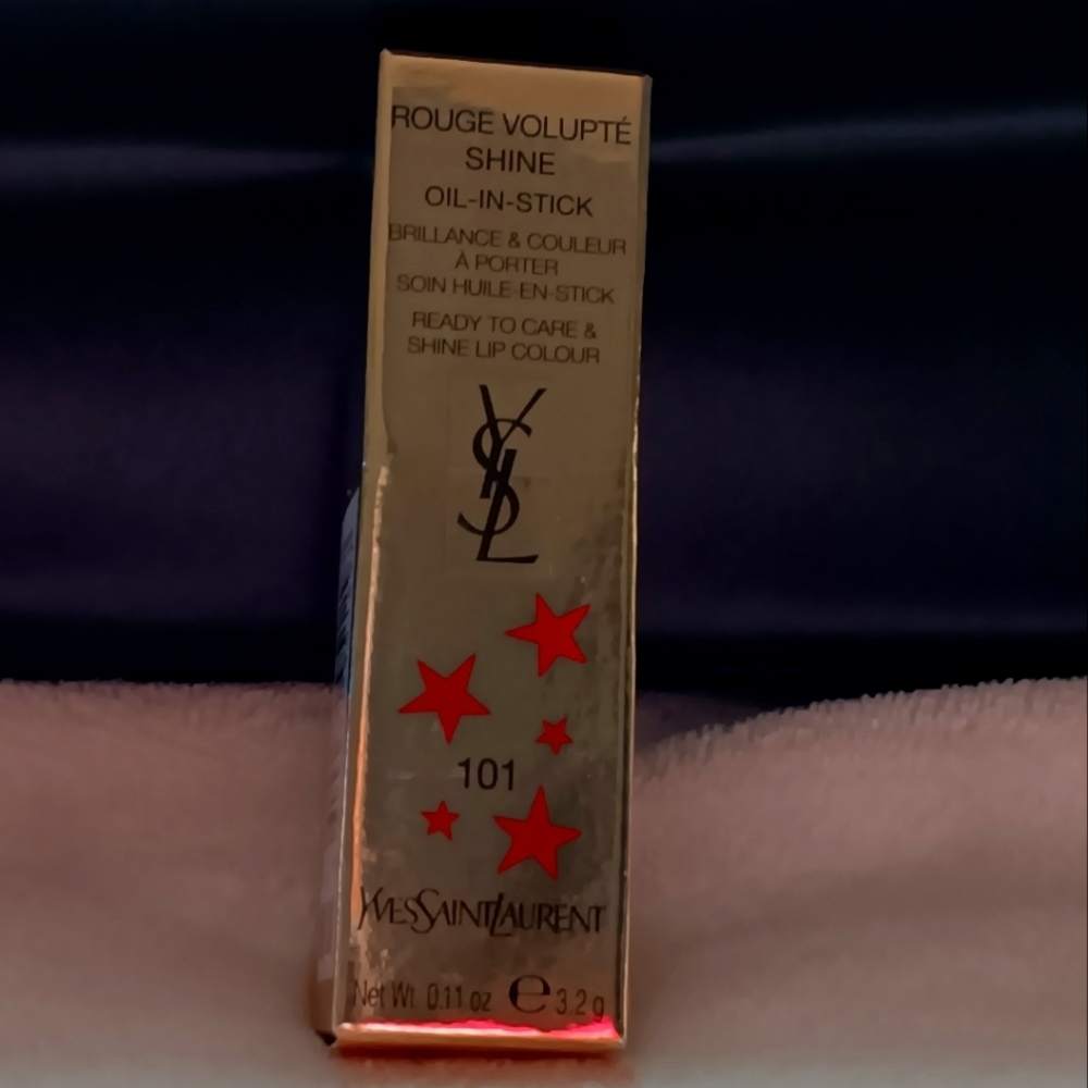 Yves Saint Laurent Rogue Volupté Shine Oil in Stick Lipstick 101 Make it Burn